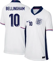 Nike Youth England Jude Bellingham #10 2024 Home Replica Jersey