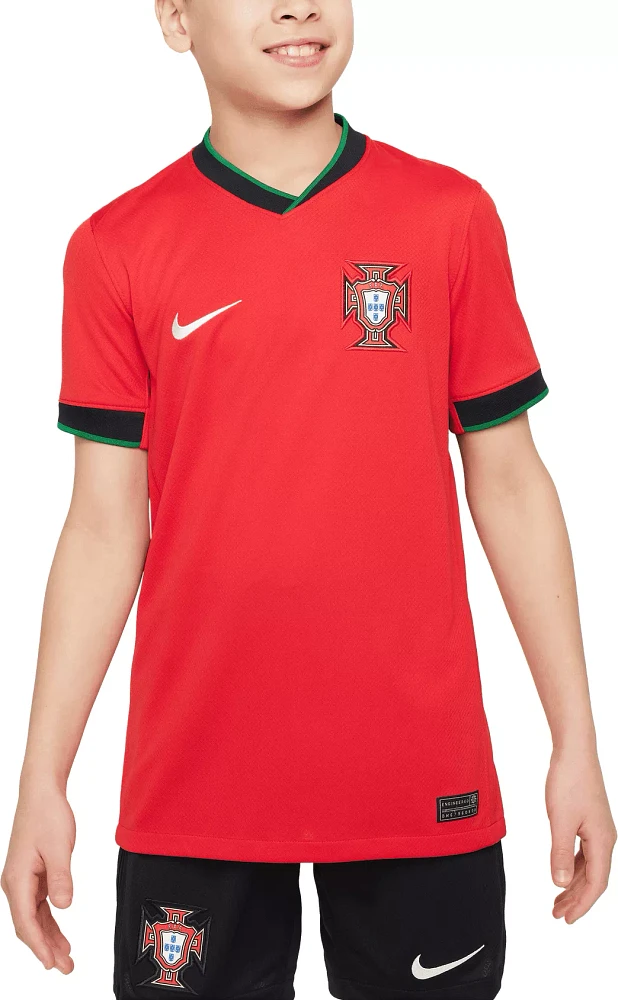 Nike Youth Portugal 2024 Home Replica Jersey