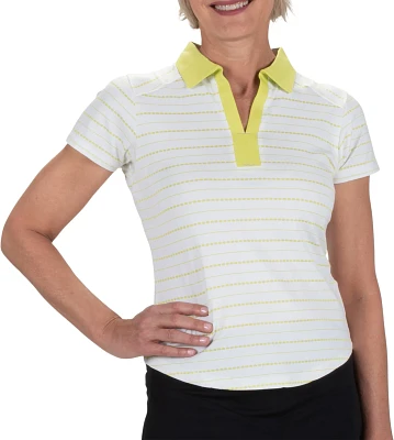 Nancy Lopez Women's Point Short Sleeve Golf Polo