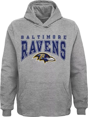 NFL Team Apparel Youth Baltimore Ravens Scoreboard Pullover Hoodie