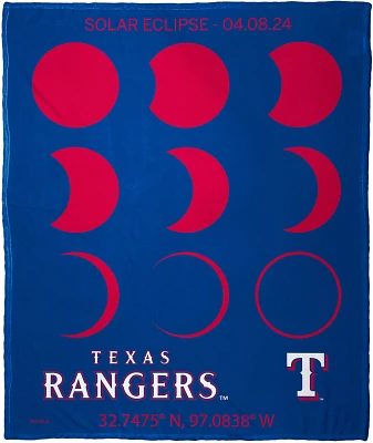 Northwest Texas Rangers Solar Eclipse Silk Throw Blanket