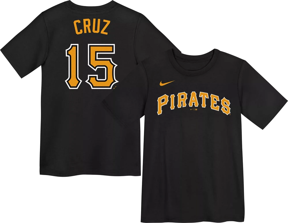 Nike Little Kids' Pittsburgh Pirates Oneil Cruz #15 Black T-Shirt