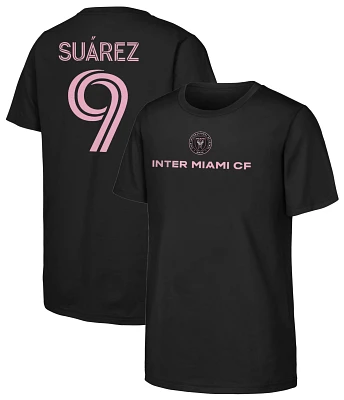 MLS Youth Inter Miami CF Luis Suárez #9 Black Long Sleeve Shirt