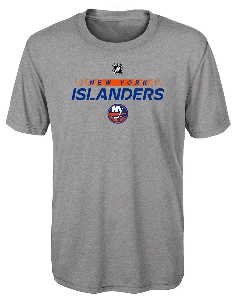 MLS Youth New York Islanders Wordmark Grey T-Shirt