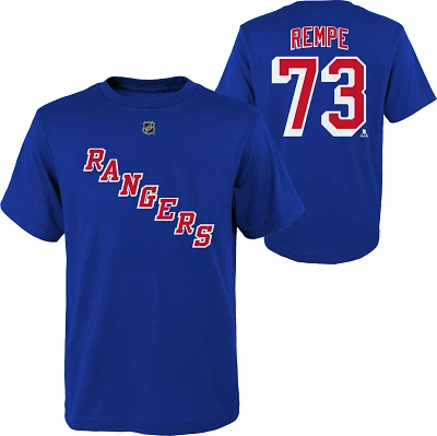 NHL Youth New York Rangers Matt Rempe #73 Blue T-Shirt