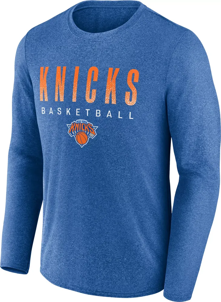 Fanatics Men's New York Knicks Royal Iconic Where Legends Play Long Sleeve T-Shirt