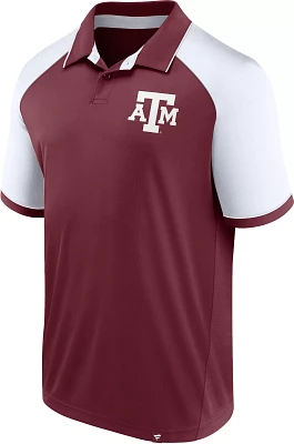 NCAA Men's Texas A&M Aggies Maroon/White Agility Logo Polo