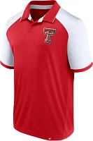 NCAA Men's Texas Tech Red Raiders Red/White Agility Logo Polo