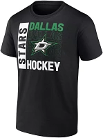 NHL Adult Dallas Stars Repeat Black T-Shirt