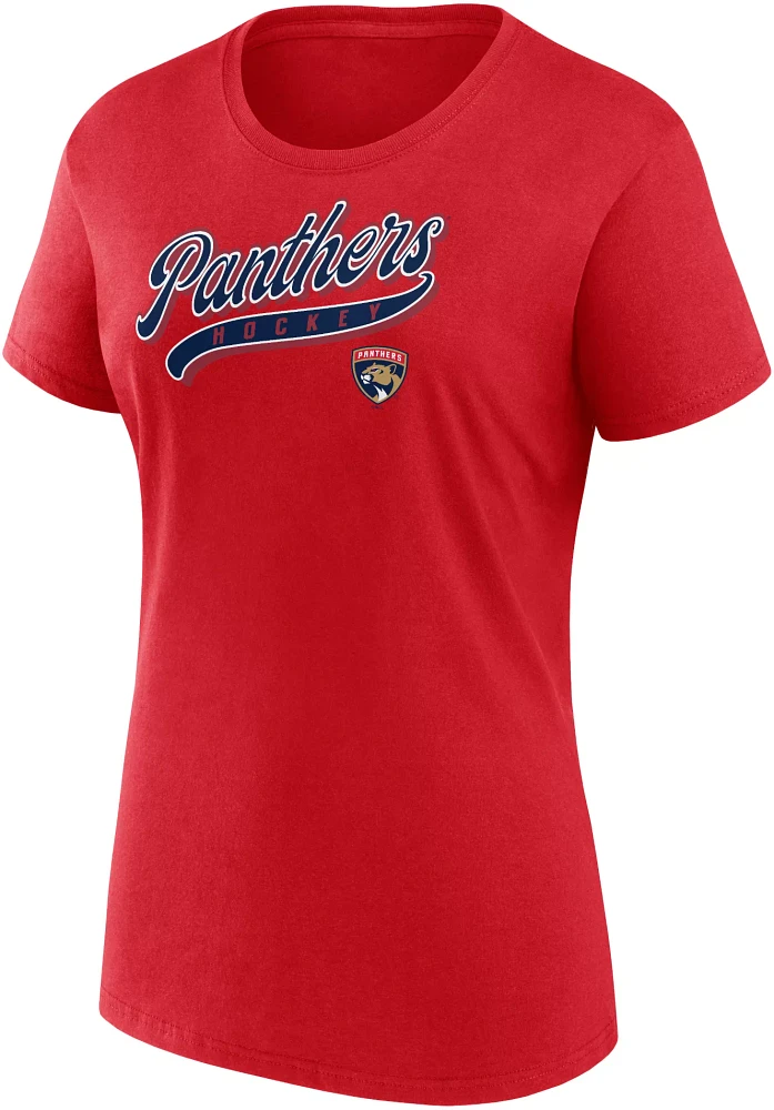 NHL Women's Florida Panthers Start to Finish Red T-Shirt