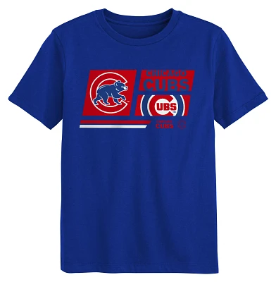 MLB Team Apparel Little Kids' Chicago Cubs Royal Multi Hit T-Shirt
