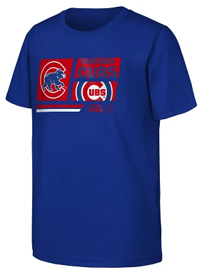 MLB Team Apparel Youth Chicago Cubs Royal Multi Hit T-Shirt