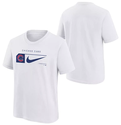 Nike Youth Chicago Cubs White Swoosh Lock T-Shirt