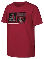 MLB Team Apparel Youth Arizona Diamondbacks Dark Red Multi Hit T-Shirt