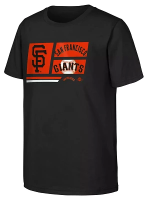 MLB Team Apparel Youth San Francisco Giants Black Multi Hit T-Shirt