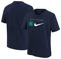 Nike Youth Seattle Mariners Navy Swoosh Lock T-Shirt