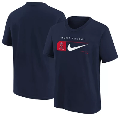 Nike Youth Los Angeles Angels Navy Swoosh Lock T-Shirt