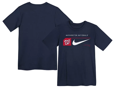 Nike Little Kids' Washington Nationals Navy Swoosh Lock T-Shirt