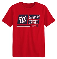 MLB Team Apparel Little Kids' Washington Nationals Red Multi Hit T-Shirt