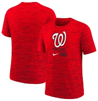 Nike Youth Washington Nationals Red Logo Velocity T-Shirt