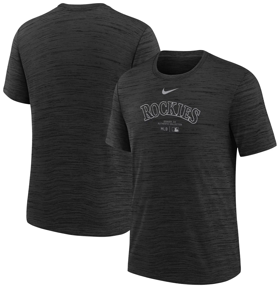 Nike Youth Colorado Rockies Black Practice T-Shirt