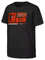 MLB Team Apparel Youth Baltimore Orioles Black Multi Hit T-Shirt