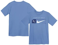 Nike Little Kids' Kansas City Royals Blue Swoosh Lock T-Shirt