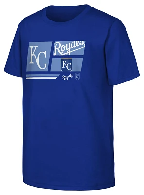 MLB Team Apparel Youth Kansas City Royals Royal Multi Hit T-Shirt