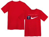 Nike Little Kids' Minnesota Twins Red Swoosh Lock T-Shirt