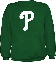 Stitches Men's Philadelphia Phillies Kelly Green Crew Neck Sweatshirt