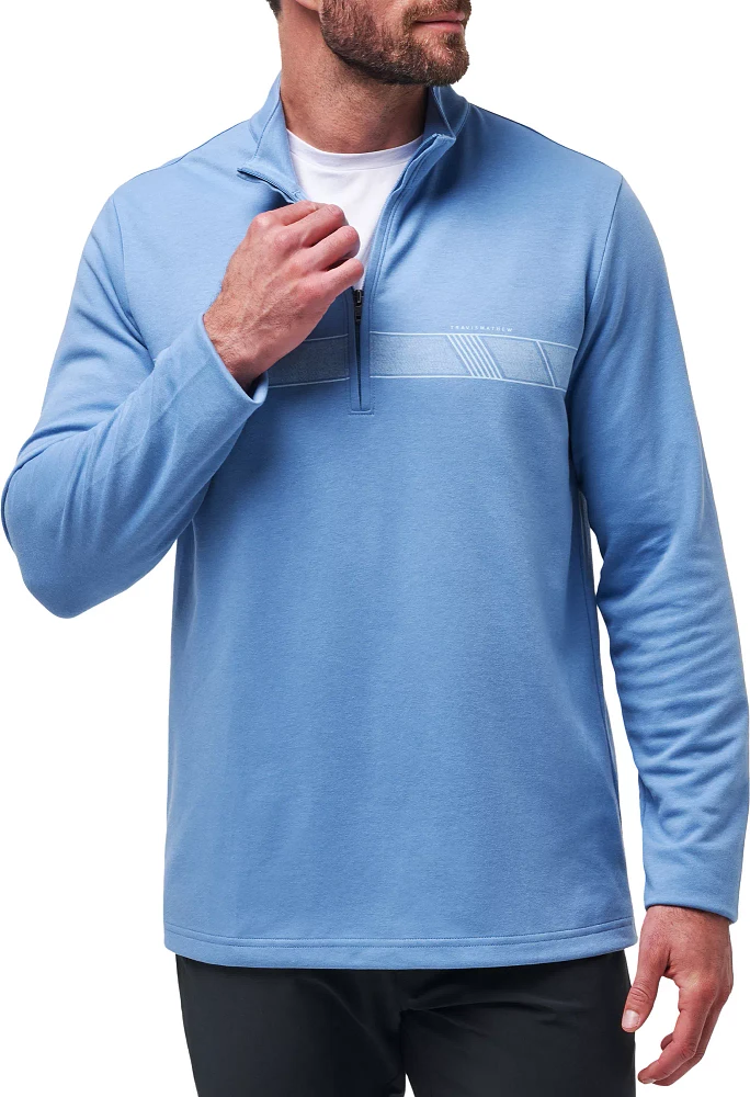 TravisMathew Men's Long Sleeve Upgraded Golf ¼ Zip