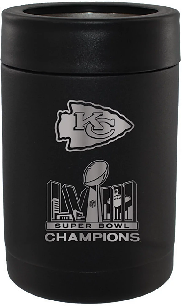 The Memory Company Super Bowl LVIII Champions Kansas City Chiefs Stainless Steel Can Cooler