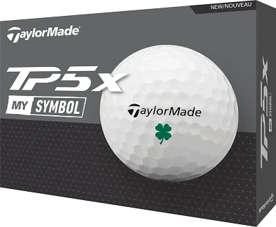 TaylorMade 2024 TP5x MySymbol Clover Golf Balls