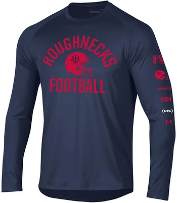 Under Armour Men's UFL Houston Roughnecks Tech Navy Long Sleeve T-Shirt