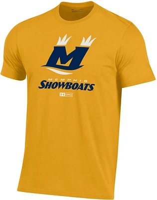 Under Armour Men's UFL Memphis Showboats Logo Gold T-Shirt