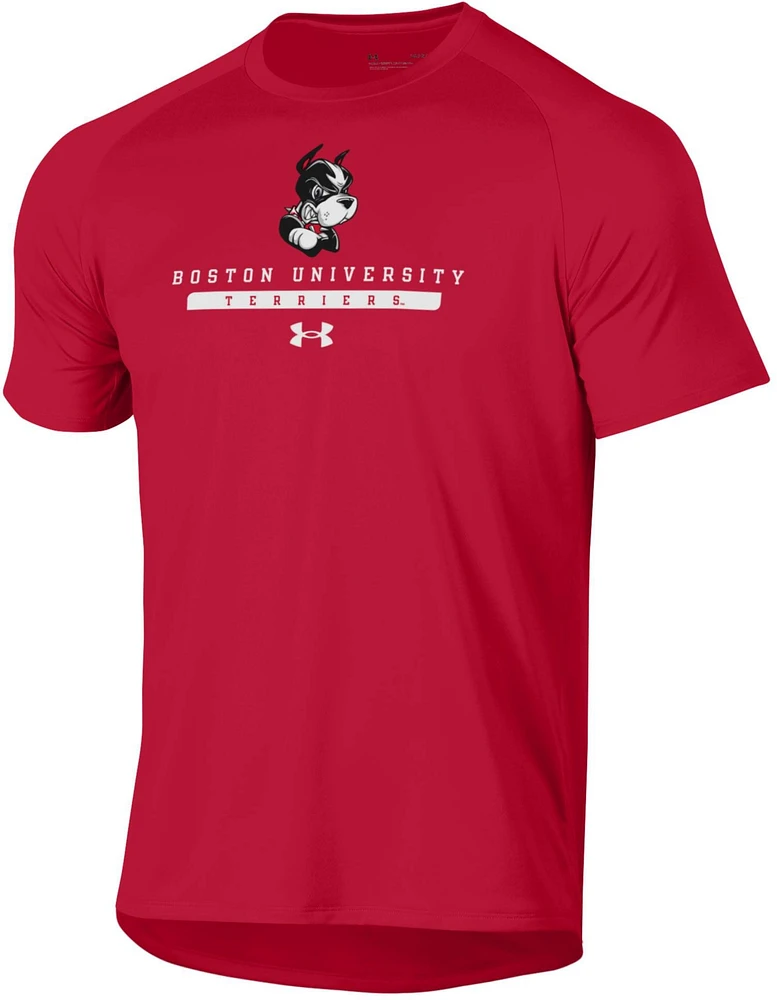 Under Armour Men's Boston Terriers Scarlet Tech Performance T-Shirt