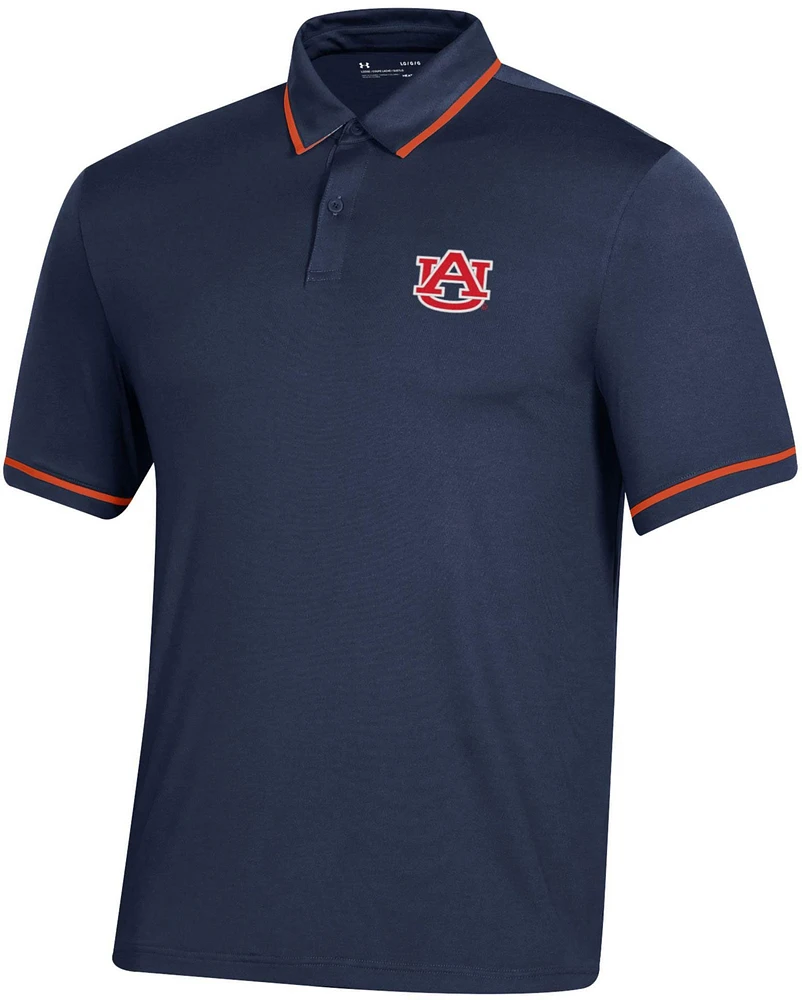 Under Armour Men's Auburn Tigers Blue Tipped Polo