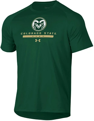 Under Armour Men's Colorado State Rams Green Tech Performance T-Shirt