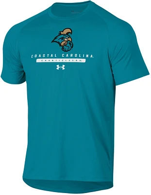 Under Armour Men's Coastal Carolina Chanticleers Teal Tech Performance T-Shirt