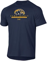 Under Armour Men's Kent State Golden Flashes Navy Blue Tech Performance T-Shirt