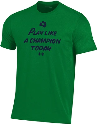 Under Armour Men's Notre Dame Fighting Irish Green Play Like a Champ T-Shirt