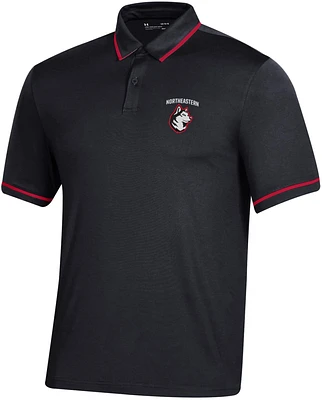 Under Armour Men's Northeastern Black Tip Polo