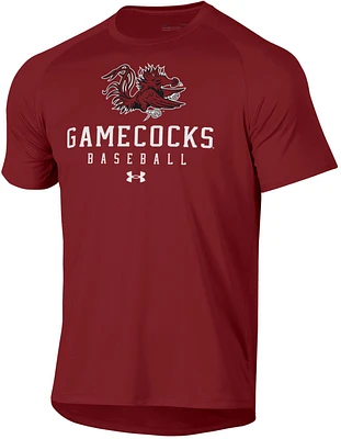 Under Armour Men's South Carolina Gamecocks Garnet Baseball Tech Performance T-Shirt
