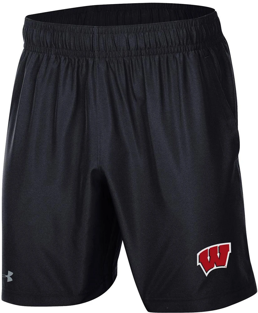 Under Armour Men's Wisconsin Badgers Black Replica Woven Shorts