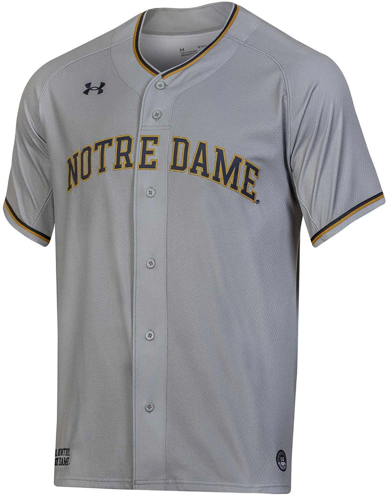 Under Armour Youth Notre Dame Fighting Irish Grey Replica Baseball Jersey