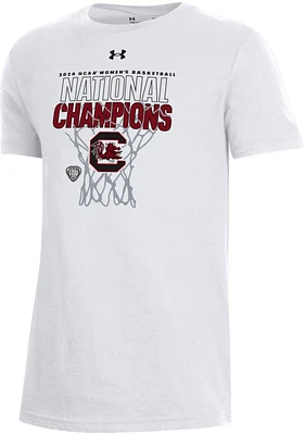 Under Armour Youth South Carolina Gamecocks 2024 Women's Basketball National Champions Locker Room T-Shirt