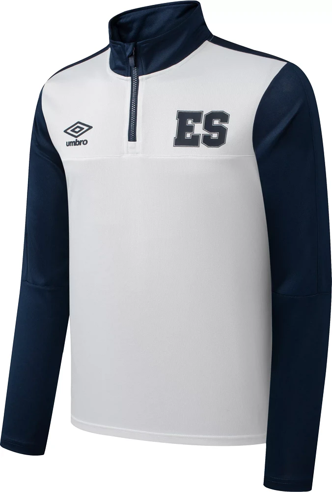 Umbro Men's El Salvador 2024 Fourth Quarter-Zip Pullover