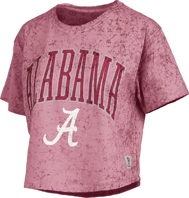 Pressbox Women's Alabama Crimson Tide Sunwashed 2.0 Cropped T-Shirt