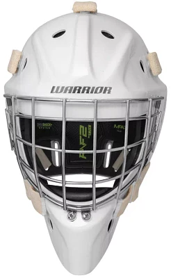 Warrior Ritual F2 E+ Hockey Mask with Certified Stainless Square Cage- Junior