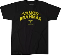 BreakingT Men's UFL San Antonio Brahmas Vamos Brah Black T-Shirt